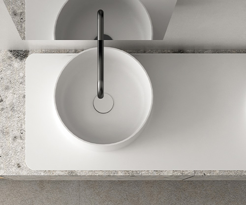 LV Vassoio - Solid Surface Bianco